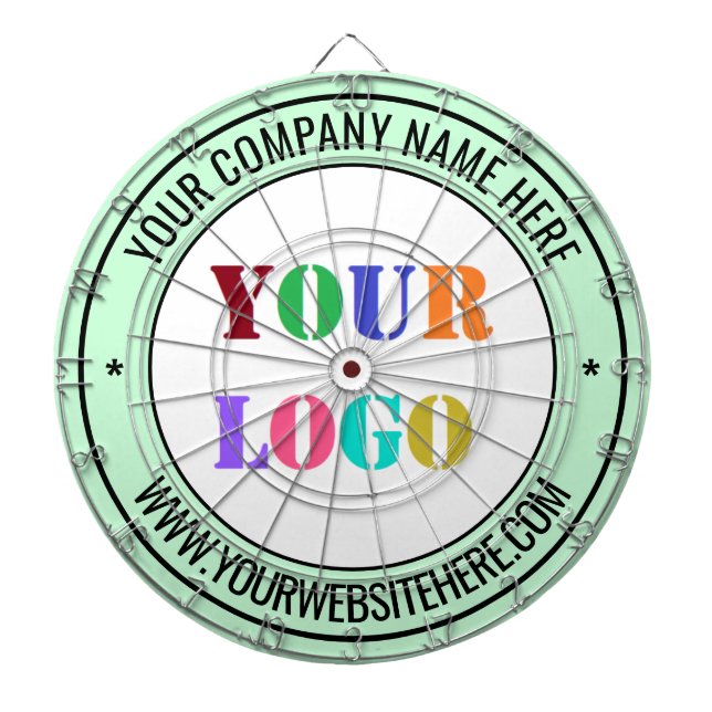 Anpassningsbar Company Logotyp Text Dart Board - D Darttavla (Framsidan)