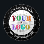 Anpassningsbar Company Logotyp Text Dart Board Dit Darttavla<br><div class="desc">Anpassningsbar Färg och teckensnitt - Ritytor med Logotyp och Personlig för textmarknadsföring - Lägg till Logotyp/bild eller QR-kod - Foto / och Text / Information - Ändra storlek och flytta inslag med Anpassning verktyg. Välj/lägg till din favoritbakgrund och text färg / font / storlek ! Använda din logotyp - bild...</div>