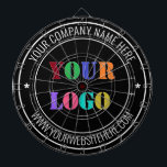 Anpassningsbar Company Logotyp Text Dart Board-mal Darttavla<br><div class="desc">Anpassningsbar Färg och Typsnitt - Utforma dina egna ritytor för Personlig med företagets Logotyp och Namn webbplats eller Anpassningsbar Text Promotional Business Personlig Dart Board - Lägg till din Logotyp/bild eller QR-kod - Foto / och Text / Mer - Ändra storlek och flytta inslag med Anpassning verktyg. Välj/lägg till din...</div>