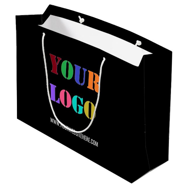 Anpassningsbar Company Logotyp Text Gift-skylt - V (Baksidan Vinklad)