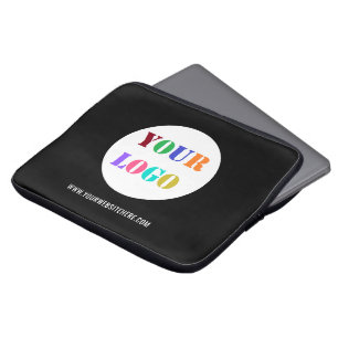 Anpassningsbar Company Logotyp Text Laptop sleeve