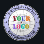 Anpassningsbar Company Logotyp Text Personlig Dart Darttavla<br><div class="desc">Anpassningsbar Färg och Typsnitt - Utforma dina egna ritytor för Personlig med företagets Logotyp och Namn webbplats eller Anpassningsbar Text Business Promotional eller Modern Personal Dart Board / Gift - Gör din egen design unik - Lägg till din Logotyp - Bild - Foto eller QR-kod / och Namn - Text...</div>
