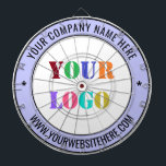 Anpassningsbar Company Logotyp Text Personlig Dart Darttavla<br><div class="desc">Anpassningsbar Färg och Typsnitt - Utforma dina egna ritytor för Personlig med företagets Logotyp och Namn webbplats eller Anpassningsbar Text Business Promotional eller Modern Personal Dart Board / Gift - Gör din egen design unik - Lägg till din Logotyp - Bild - Foto eller QR-kod / och Namn - Text...</div>
