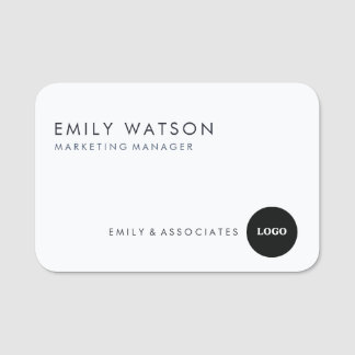 Anpassningsbar Company Namn Badge - Professionell Namnbricka