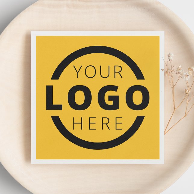 Anpassningsbar Company Promotional Business Logoty Pappersservett (Skapare uppladdad)