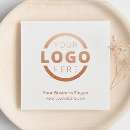 Anpassningsbar Company Promotional Business Logoty Pappersservett