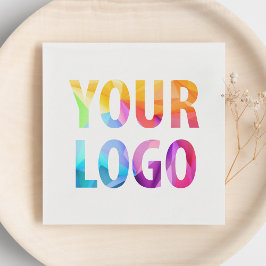 Anpassningsbar Company Promotional Business Logoty Pappersservett