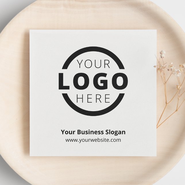 Anpassningsbar Company Promotional Business Logoty Pappersservett (Skapare uppladdad)