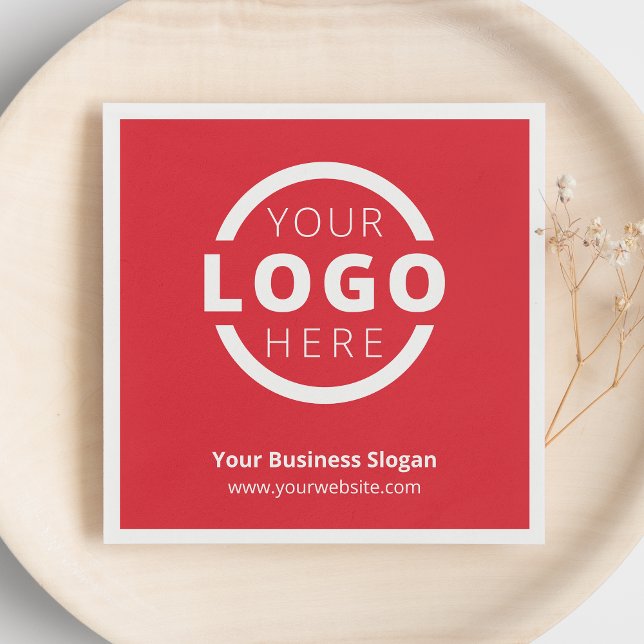 Anpassningsbar Company Promotional Business Logoty Pappersservett (Skapare uppladdad)