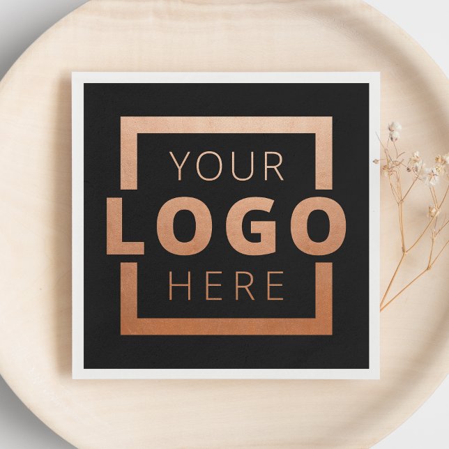 Anpassningsbar Company Promotional Business Logoty Pappersservett (Skapare uppladdad)