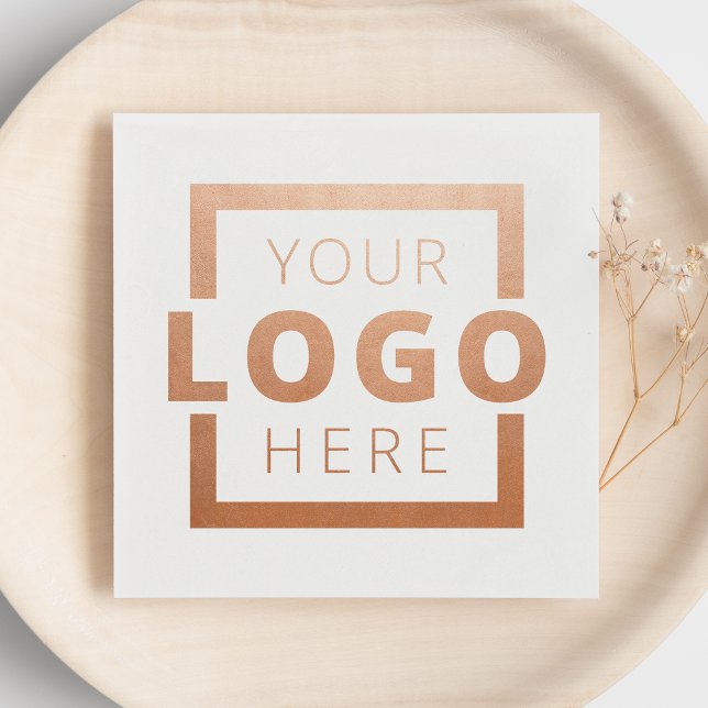 Anpassningsbar Company Promotional Business Logoty Pappersservett (Skapare uppladdad)