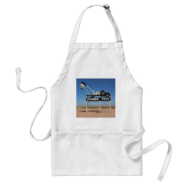 Anpassningsbar Coober Pedy Outback Souvenir Förkläde (Framsidan)