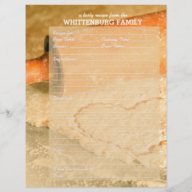 Anpassningsbar Cookie Dough Hearts Family Recipe P (Framsida)