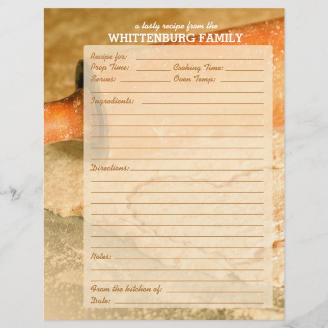 Anpassningsbar Cookie Dough Hearts Family Recipe P (Framsida)