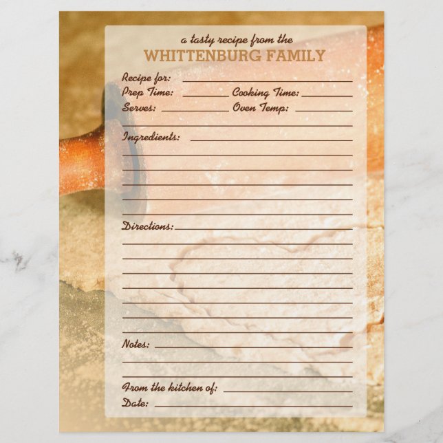 Anpassningsbar Cookie Dough Hearts Family Recipe P (Framsida)