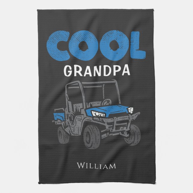 Anpassningsbar Coola Grandpa Proud Family Kökshandduk (Vertikal)