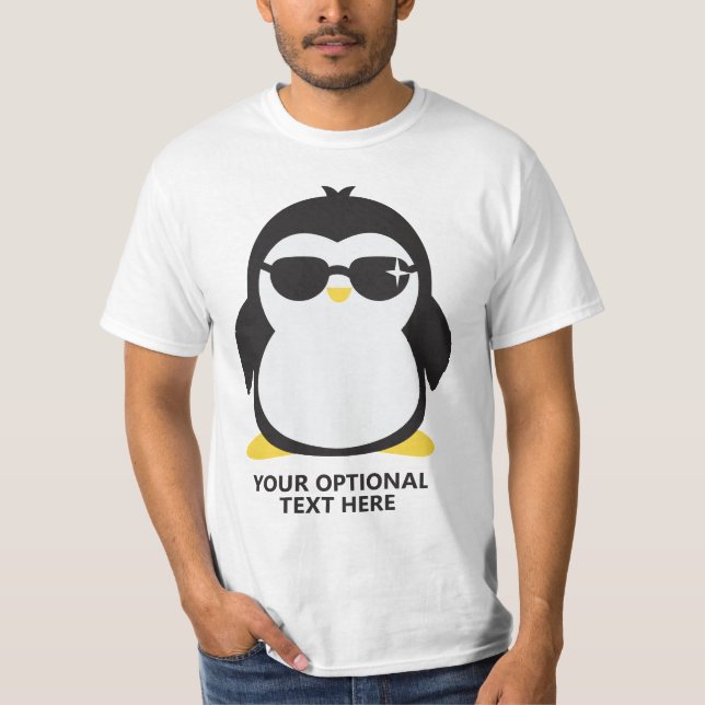 Anpassningsbar coola penguinskjortor t shirt (Framsida)