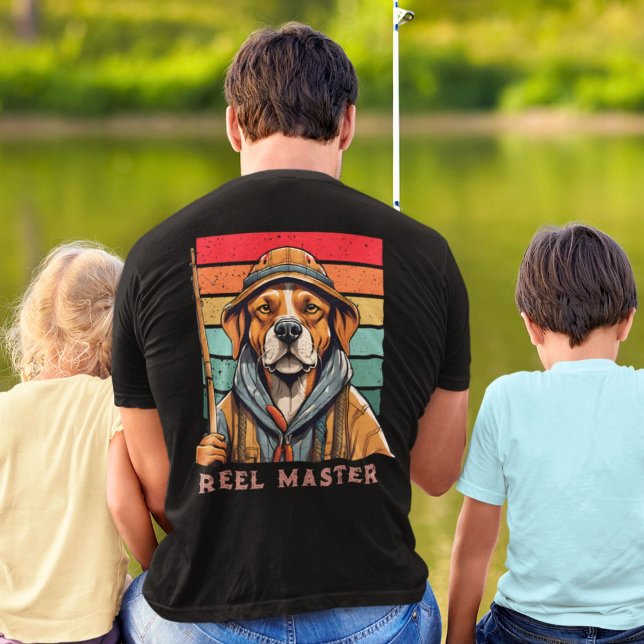 Anpassningsbar Coola Pension Gifts for Fisherman P T Shirt (Custom Cool Dog Retirement Gifts for Fisherman Dad)