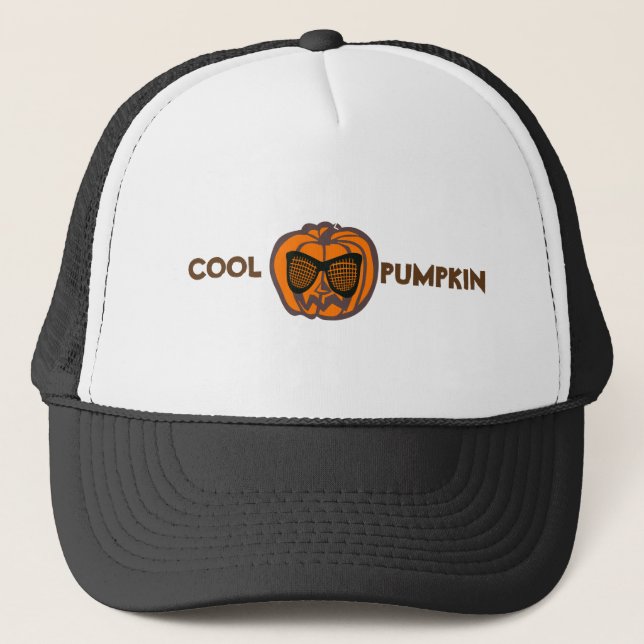 Anpassningsbar Coola Pumpkin Halloween Keps (Framsida)