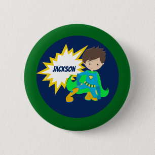 Anpassningsbar Coola Superhero Kid Action Bubble Knapp