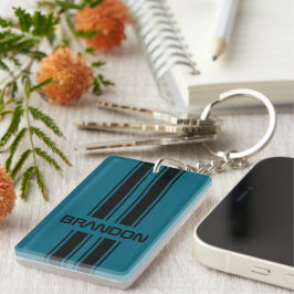 Anpassningsbar Coola Teal Blue Black Tävling Sport