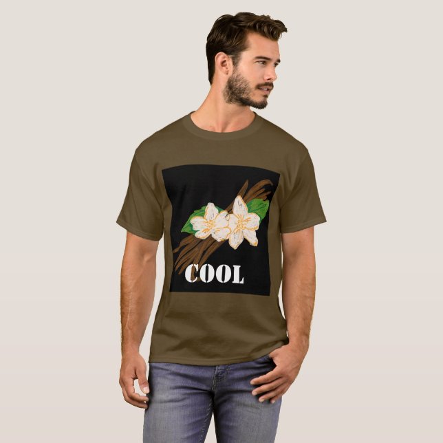 Anpassningsbar Coola Text Brown Färg Basic Manar s T Shirt (Hel framsida)