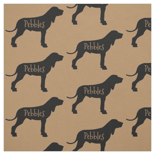 Anpassningsbar Coonhound Hund Fabric Tyg (Provkarta)