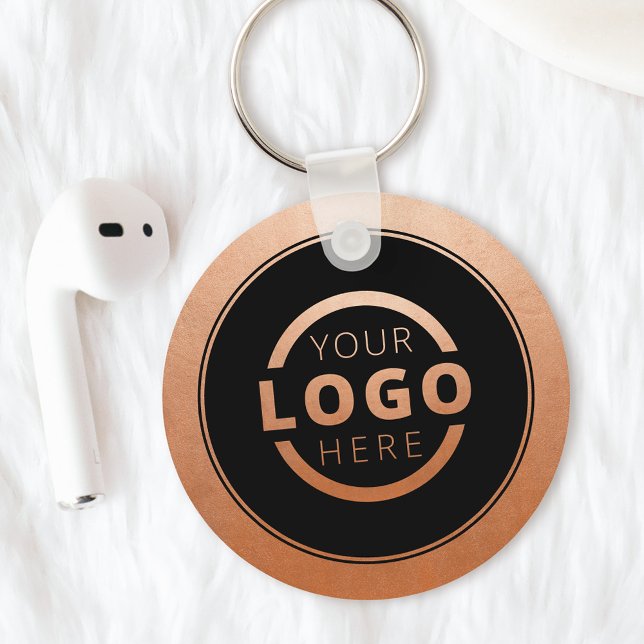 Anpassningsbar Copper Promotional Business Logotyp Nyckelring (Skapare uppladdad)