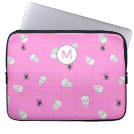 Anpassningsbar Coquette Rosa Plade Halloween Döska Laptop Fodral