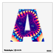 Anpassningsbar Coral Sea Flower Brev A Decal