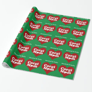 Anpassningsbar Corgi Mamma jul Presentpapper
