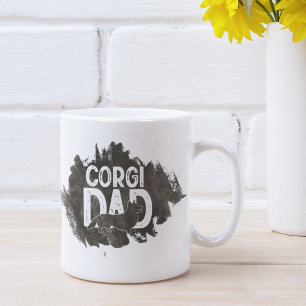 Anpassningsbar Corgi Pappa Fars dag Hund älskare Kaffemugg