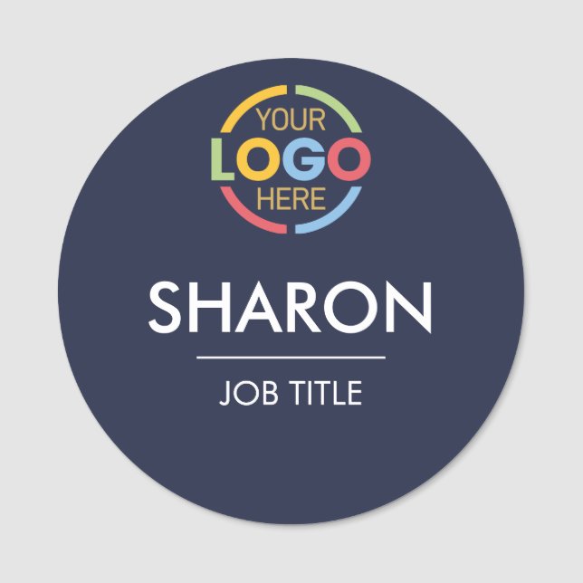 Anpassningsbar Corporate Business Logotyp Employee Namnbricka (Framsida)