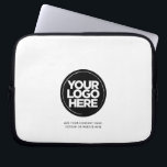 Anpassningsbar Corporate Business Logotyp Laptop Fodral<br><div class="desc">Skapa den unika personligen Corporate Business Logotyp Laptop sleeve som överför din logotyp och lägger till anpassningsbarna. En enkel och professionell design imponerar på chef, medarbetare, kunder! Lägg till anpassningsbarna med det här minimalistteckensnittet och professionellen sans serif-teckensnittet: webbplats, slogan, företag namn, evenemangsdatum. Personligen bilder kommer att skrivas ut i den...</div>