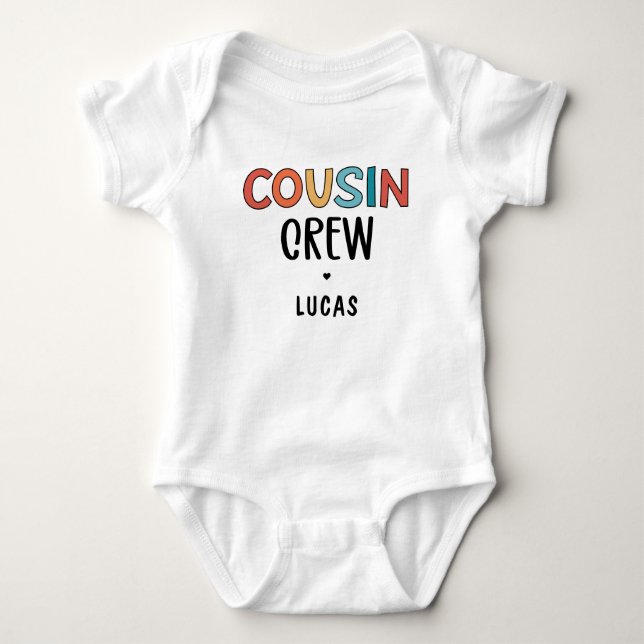 Anpassningsbar Cousin Crew Matching Retro Family C T Shirt (Framsida)