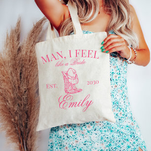 Anpassningsbar Cowgirl Bachelorette Party Social K Tygkasse