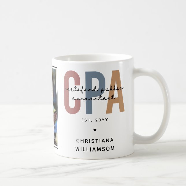 Anpassningsbar CPA Auktoriserad Public Accountant  Kaffemugg (Höger)