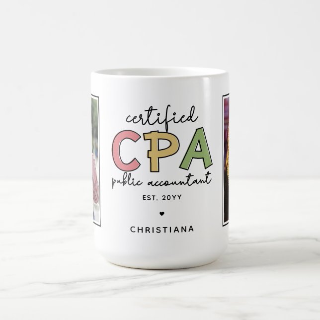 Anpassningsbar CPA Auktoriserad Public Accountant  Kaffemugg (Center)
