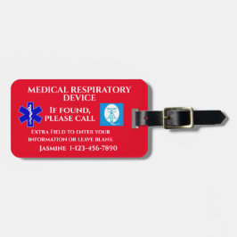 Anpassningsbar CPAP Maskin-överföring Bagagebricka