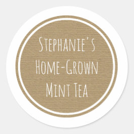 Anpassningsbar Craft Papper tryckt etikett Flaska 