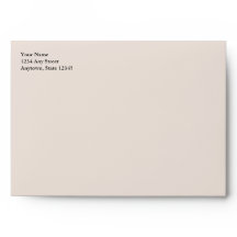 Anpassningsbar Cream-kuvert med adresserade julkor