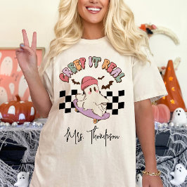 Anpassningsbar Creep It Real Skateboarding Ghost H T Shirt