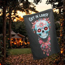 Anpassningsbar Creepy Funny Rosa Halloween Sugar S