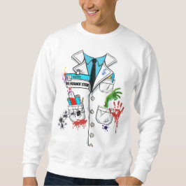 Anpassningsbar Creepy Mad Scientist Halloween Lab  Lång Ärmad Tröja