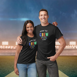 Anpassningsbar Crew Retro-gruppskjorta T Shirt