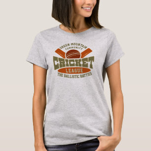 Anpassningsbar Cricket Klubb League Sport Namn Num T Shirt