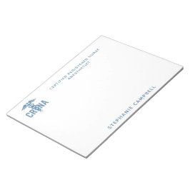 Anpassningsbar CRNA Auktoriserad Registrerad sjuks Anteckningsblock