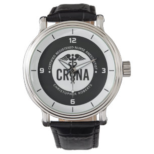 Anpassningsbar CRNA Auktoriserad Registrerad sjuks Armbandsur