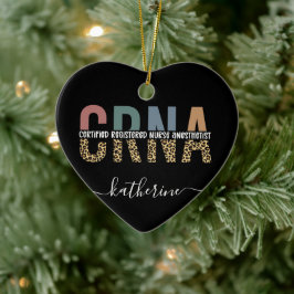 Anpassningsbar CRNA Auktoriserad Registrerad sjuks Julgransprydnad Keramik