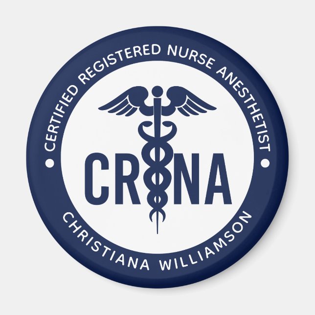 Anpassningsbar CRNA Auktoriserad Registrerad sjuks Magnet (Framsidan)